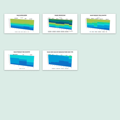 Mekko Chart Slides