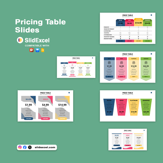 Price Table Slides