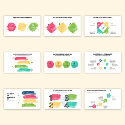 Watercolor Infographics